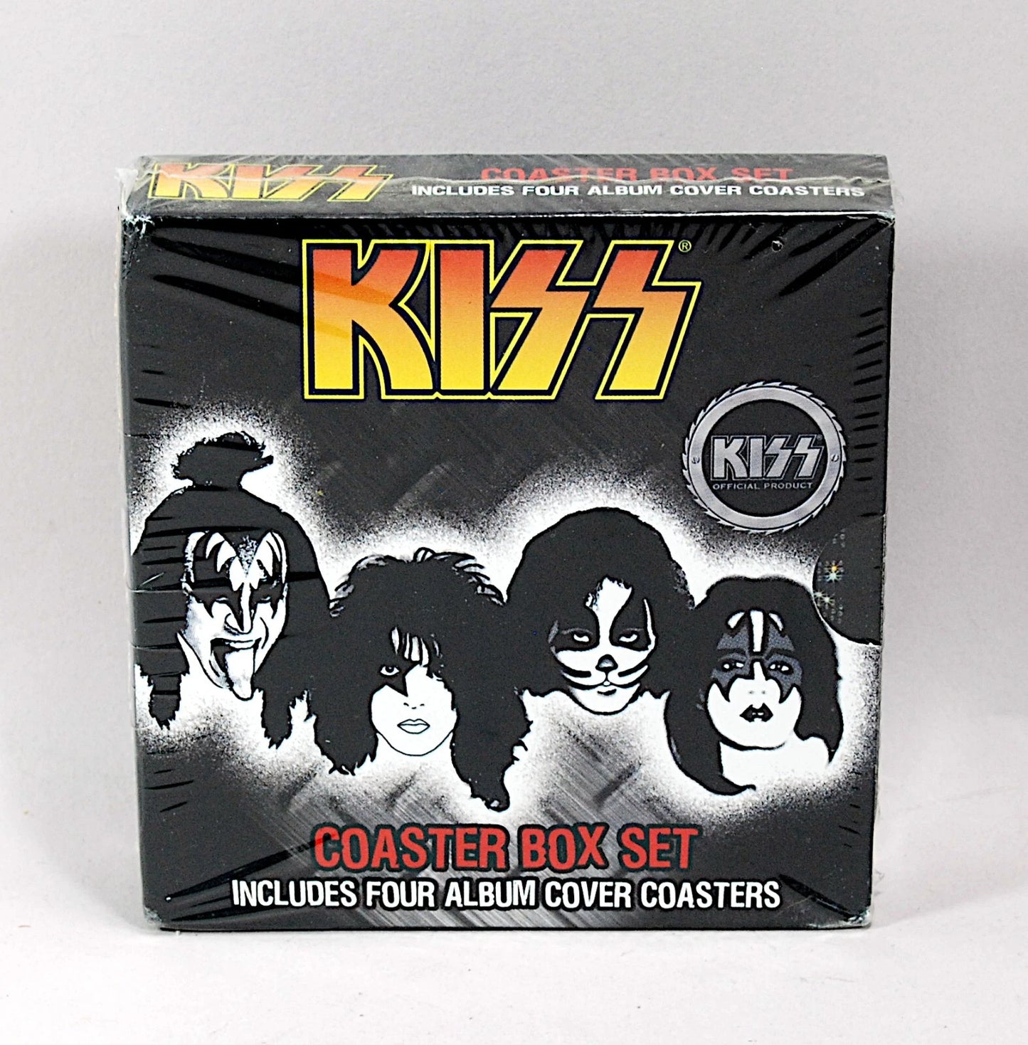 KISS Coaster Box Set (Includes 4 Album Cover Coasters)