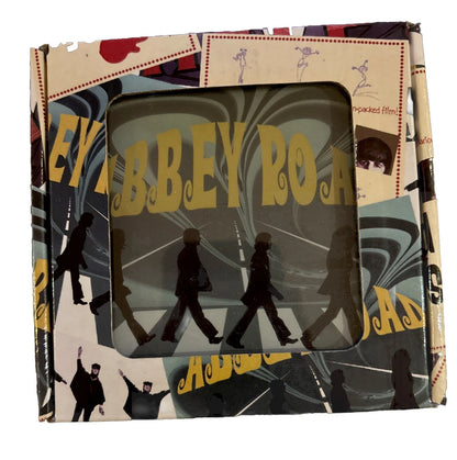 The Beatles Radio Days Glass Coaster Set Of 4 (Open Box)