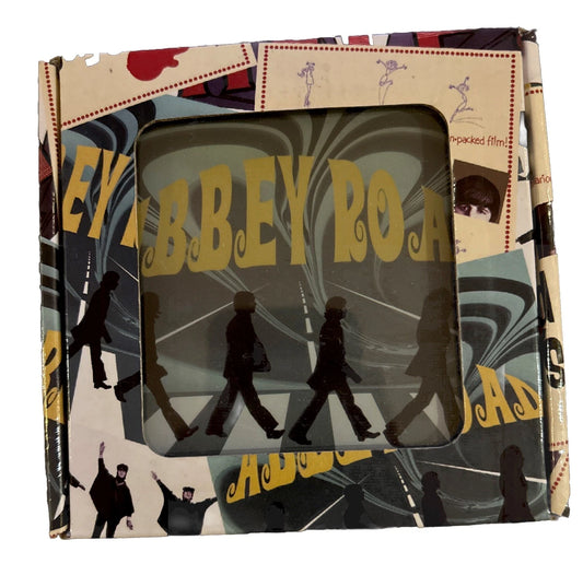 The Beatles Radio Days Glass Coaster Set Of 4 (Open Box)