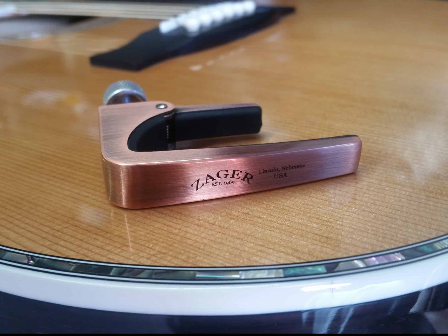 Zager Adjustable Capo - Rose Gold (USED)